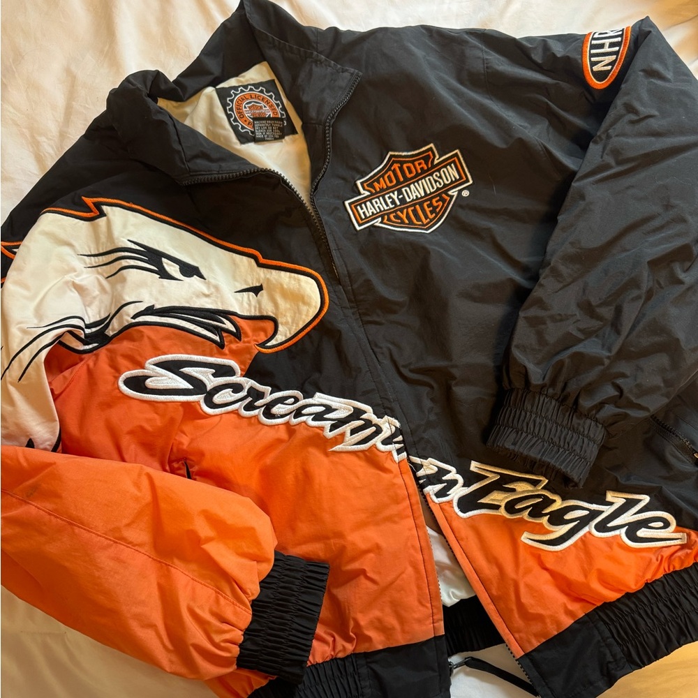 VINTAGE MEDIUM Harley-Davidson Windbreaker (screaming eagle)